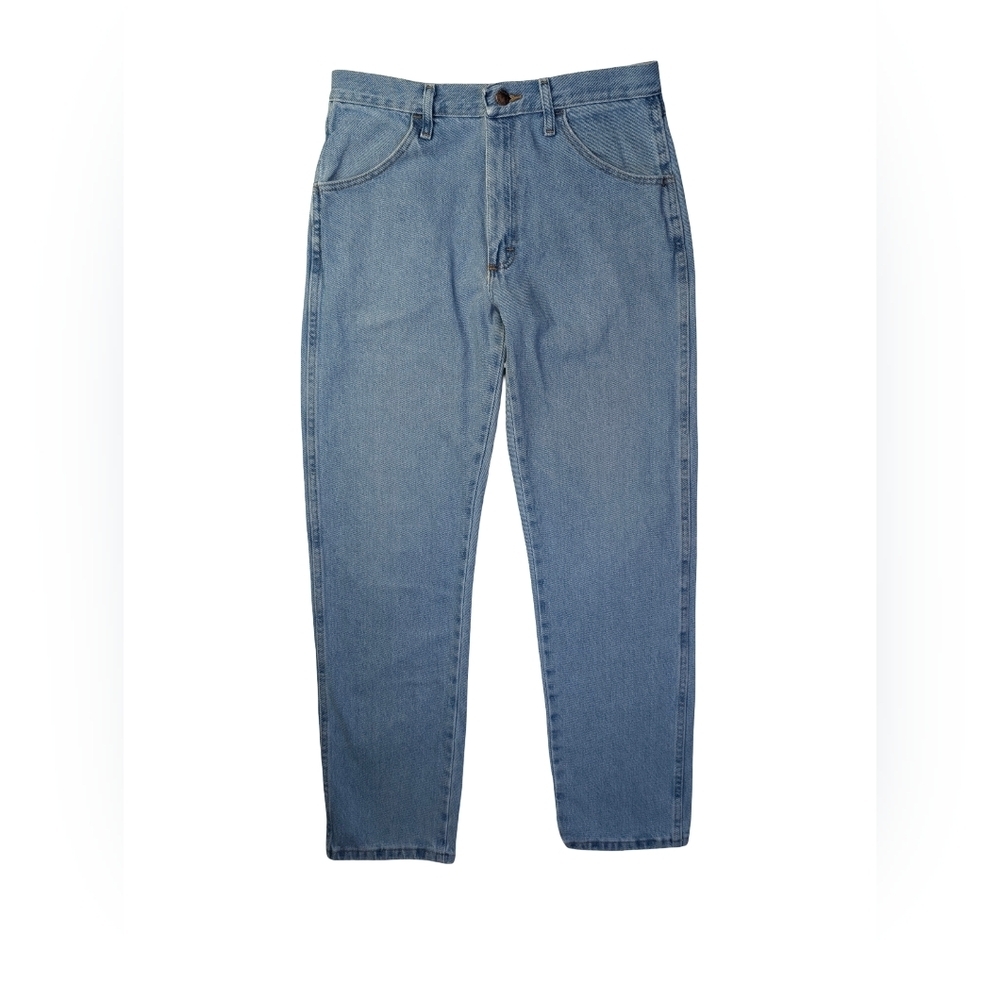 Vintage Rustler Light Wash Jeans | High Rise Straight Leg Western | 32" x 32" - Picture 2 of 8